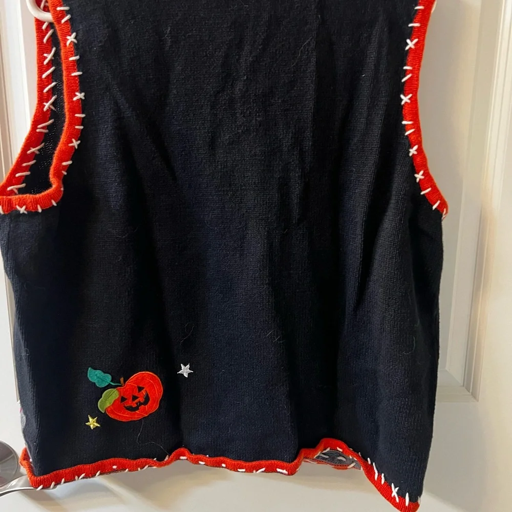 Designers Originals Black Halloween Kids Vest - Picture 3 of 3